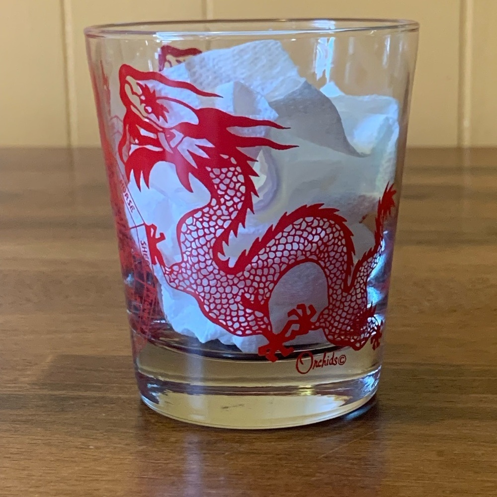 Red Glass Drinkware for Dining - Picture 2 of 7